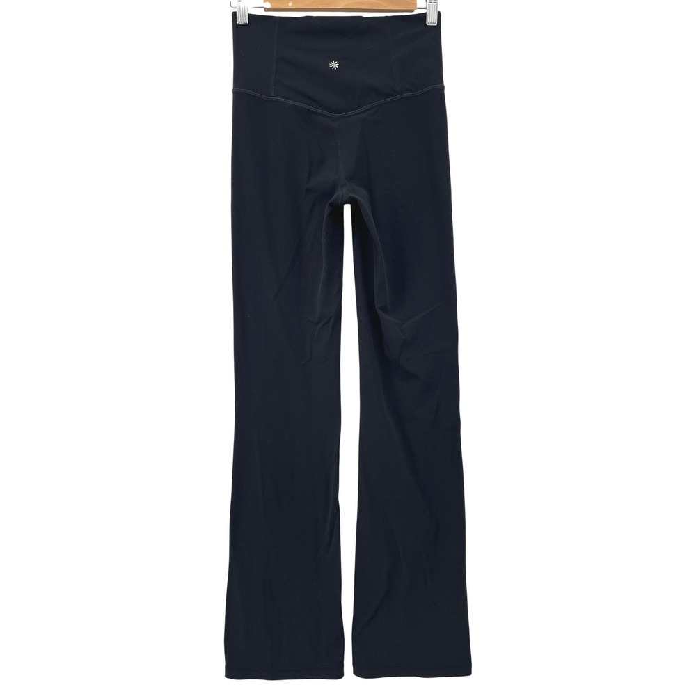 Athleta Elation Split Flare Pant Black High Rise Yoga Leggings Size Small - Picture 4 of 11